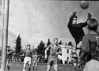 Журналист Вадим Синявский комментирует чемпионат СССР по футболу 1959 г.