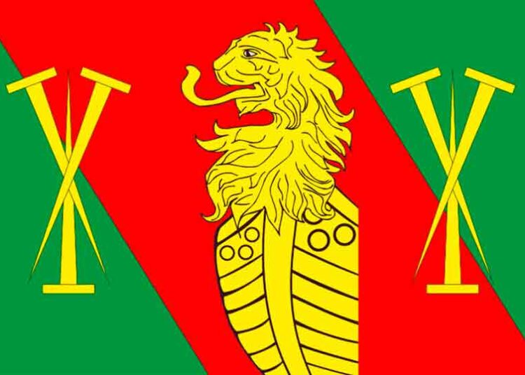 Флаг муниципального образования Чертковский район Ростовской области Россия