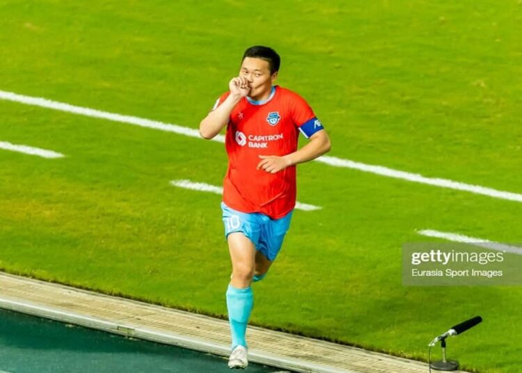 НямОсорын Наранболд лучший бомбардир чемпионата Монголии Футбол ЮФОСКФО Футболист Наранболд лучший голеадор Монголии 201920