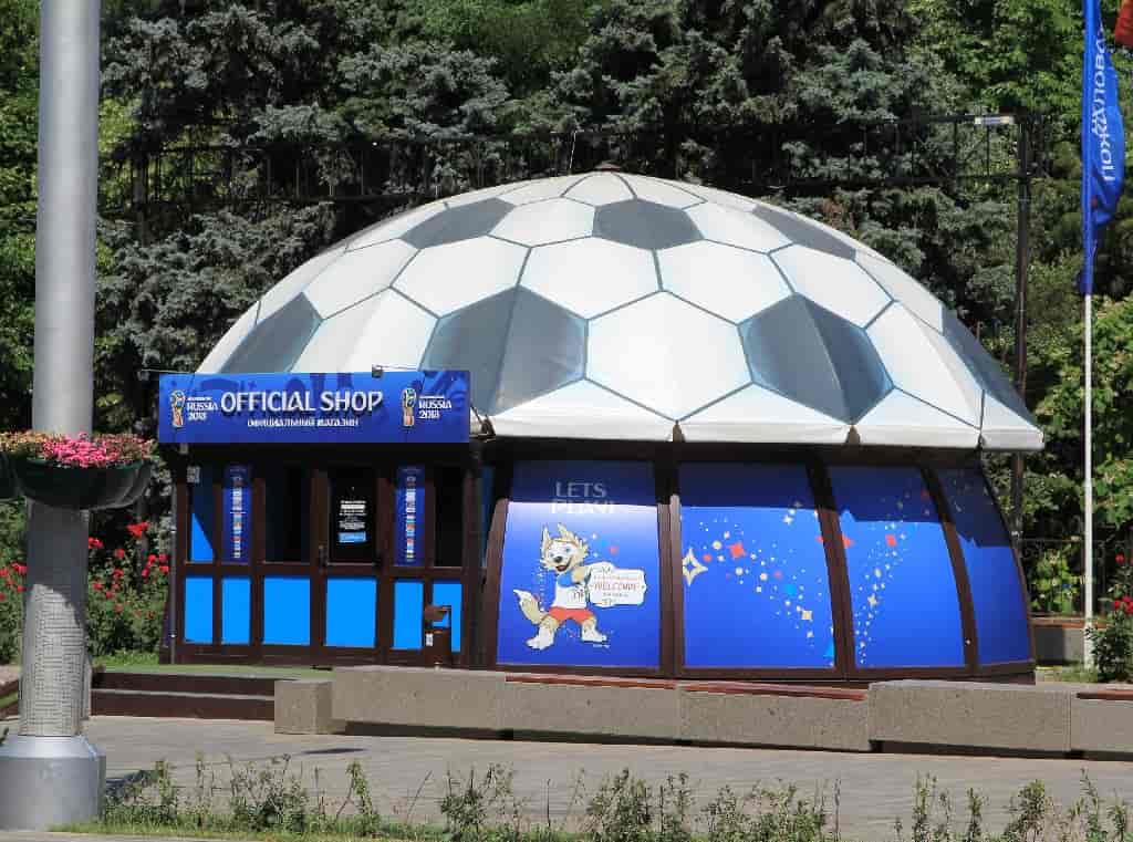Магазин для болельщиков чемпионата мира 2018 в Ростове