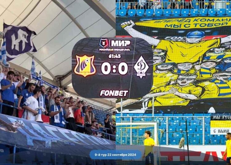 ФК Ростов Динамо Махачкала 00 22092024 Футбол ЮФОСКФО Ростов сыграл вничью 00 Динамо Мх обзор матча 9 тур 2024